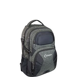 Orben Gray And Black Laptop Backpack for Men
